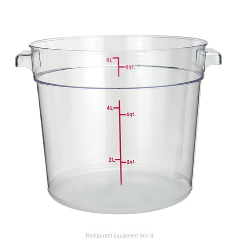 Winco PCRC-6 Food Storage Container, Round