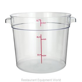 Winco PCRC-6 Food Storage Container, Round