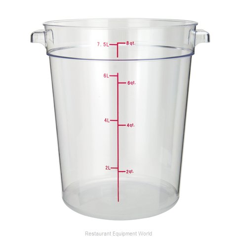 Winco PCRC-8 Food Storage Container, Round