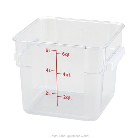 Winco PCSC-6C Food Storage Container, Square