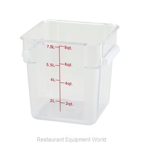 Winco PCSC-8C Food Storage Container, Square