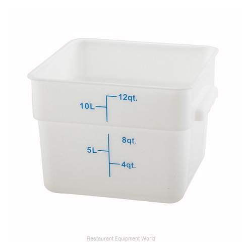 Winco PESC-12 Food Storage Container, Square (Magnified)