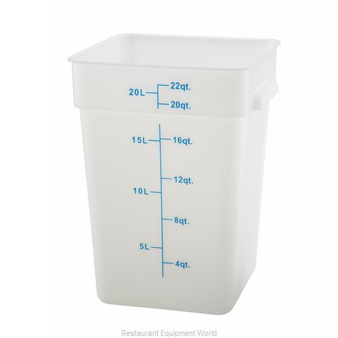 Winco PESC-22 Food Storage Container, Square