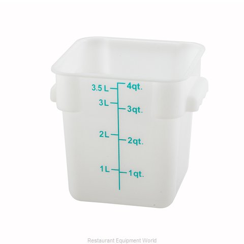 Winco PESC-4 Food Storage Container, Square