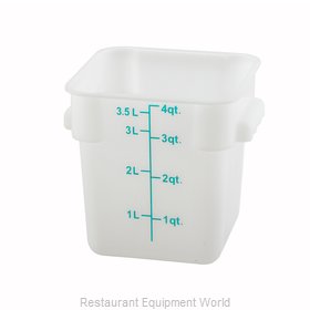 Winco PESC-4 Food Storage Container, Square