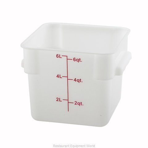 Winco PESC-6 Food Storage Container, Square