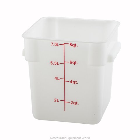 Winco PESC-8 Food Storage Container, Square