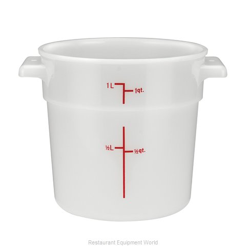 Winco PPRC-1W Food Storage Container, Round