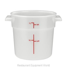 Winco PPRC-1W Food Storage Container, Round