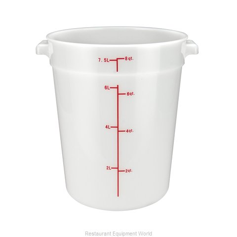 Winco PPRC-8W Food Storage Container, Round