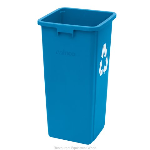 Winco PTCS-23L Recycling Receptacle / Container, Plastic