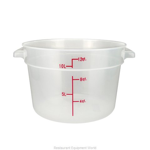 Winco PTRC-12 Food Storage Container, Round