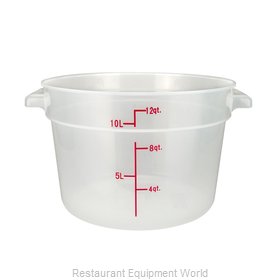 Winco PTRC-12 Food Storage Container, Round