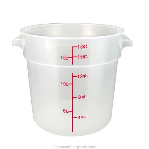 Winco PTRC-18 Food Storage Container, Round