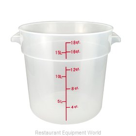 Winco PTRC-18 Food Storage Container, Round