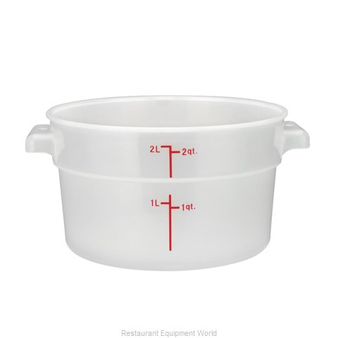 Winco PTRC-2 Food Storage Container, Round