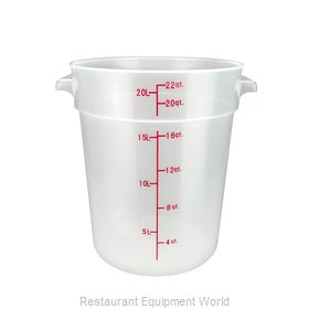 Winco PTRC-22 Food Storage Container, Round