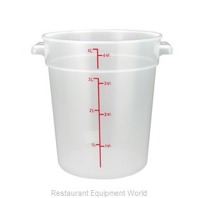 Winco PTRC-4 Food Storage Container, Round