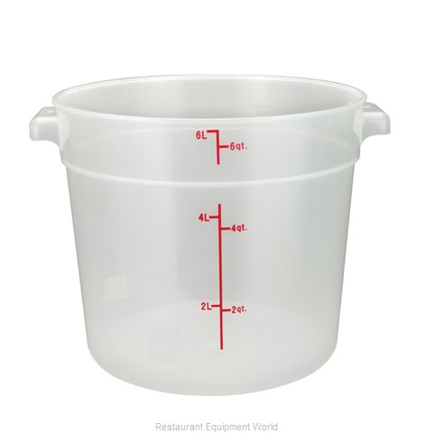 Winco PTRC-6 Food Storage Container, Round