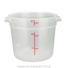 Winco PTRC-6 Food Storage Container, Round