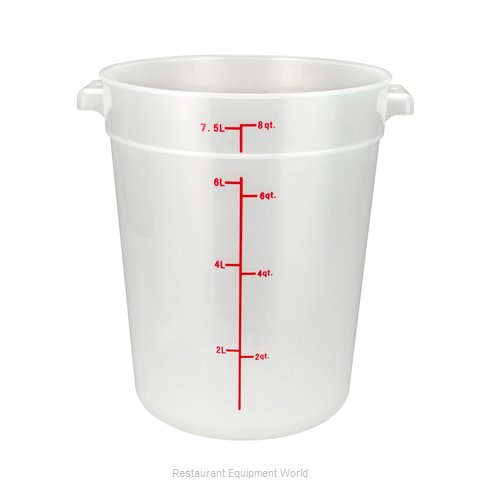 Winco PTRC-8 Food Storage Container, Round