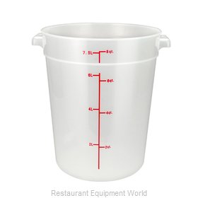 Winco PTRC-8 Food Storage Container, Round