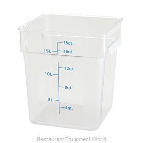 Winco PTSC-18 Food Storage Container, Square