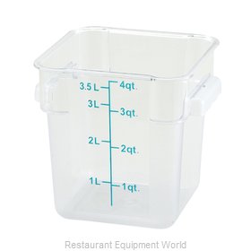 Winco PTSC-4 Food Storage Container, Square