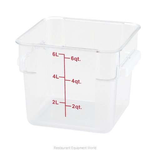 Winco PTSC-6 Food Storage Container, Square