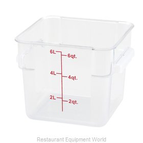 Winco PTSC-6 Food Storage Container, Square