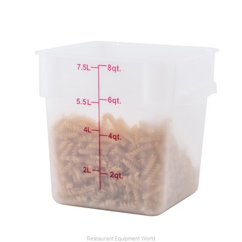 Winco PTSC-8 Food Storage Container, Square