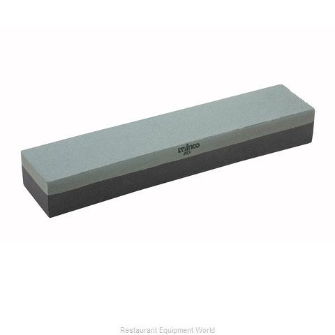 Winco SS-1211 Knife, Sharpening Stone (Magnified)