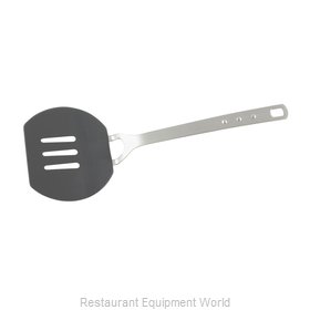 Tablecraft E5630 3 Slotted Spatula w/ Ergonomic Soft Grip Handle, Black