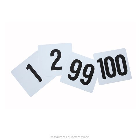 Winco TBN-100 Table Numbers Cards