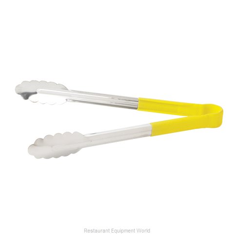 Winco UT-9HP-Y Tongs, Utility (Magnified)