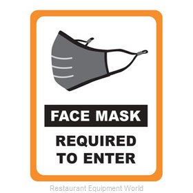 Winco WC-811 Sign, Compliance, Social Distancing & Face Mask