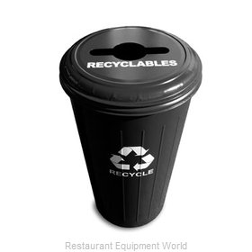 Witt Industries 10/1CTBK Waste Receptacle Recycle