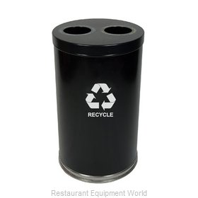 Witt Industries 18RTBK-2H Waste Receptacle Recycle