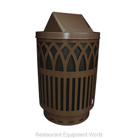 Witt Industries COV40-SWT-BN Waste Receptacle Outdoor