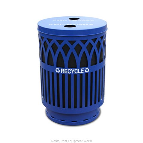 Witt Industries COVR40P-FTR-BL Waste Receptacle Recycle