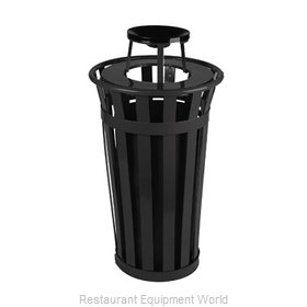 Witt Industries M2401-AT-BK Ash Tray Top Sand Urn Trash Can Base