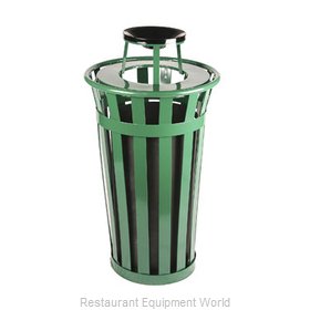 Witt Industries M2401-AT-GN Ash Tray Top Sand Urn Trash Can Base