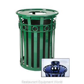 Witt Industries M3600-R-AT-GN Waste Receptacle Outdoor