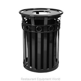 Witt Industries M3600-R-FT-BK Waste Receptacle Outdoor