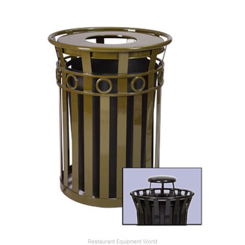 Witt Industries M3600-R-RC-BN Waste Receptacle Outdoor