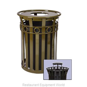 Witt Industries M3600-R-RC-BN Waste Receptacle Outdoor