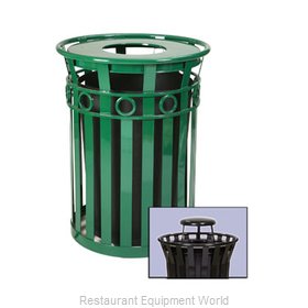 Witt Industries M3600-R-RC-GN Waste Receptacle Outdoor