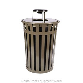Witt Industries M3601-AT-BN Ash Tray Top Sand Urn Trash Can Base