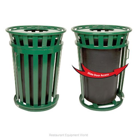 Witt Industries M3601SD-FT-GN Waste Receptacle Outdoor