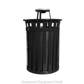 Witt Industries M5001-AT-BK Ash Tray Top Sand Urn Trash Can Base
